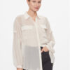 DKNY Риза P3KMGV44 Бежов Relaxed Fit за Жени цена