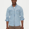 Guess Jeans Риза M5RH55 D5M82 Син Regular Fit за Мъже цена
