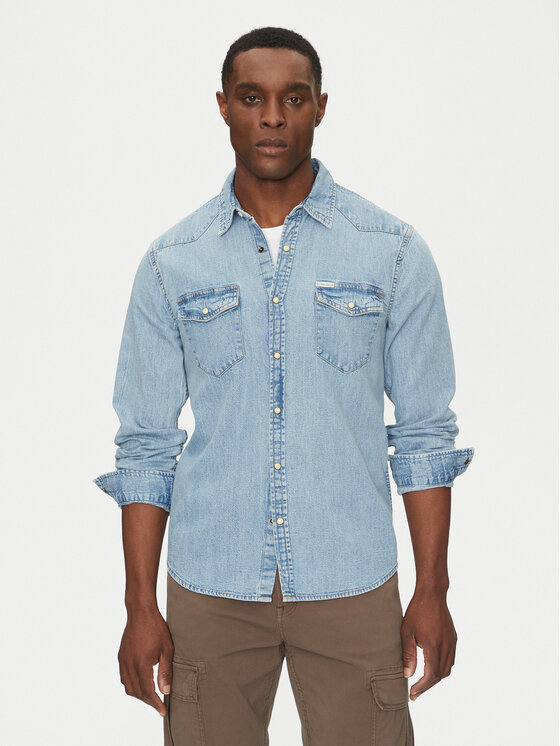 Риза Guess Jeans за Мъже цена