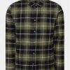Lindbergh Риза 30-203224 Зелен Slim Fit за Мъже цена