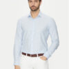 Michael Kors Риза MK0DS01408 Светлосиньо Slim Fit за Мъже цена