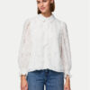 Pieces Риза Pina 17154276 Бял Regular Fit за Жени цена