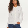 Polo Ralph Lauren Риза 211941176004 Бял Slim Fit за Жени цена
