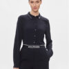Tommy Hilfiger Риза Smd Detail Fluid Shirt WW0WW40549 Тъмносин Regular Fit за Жени цена