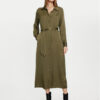 Haveone Рокля тип риза AWG-M017 Зелен Regular Fit за Жени цена