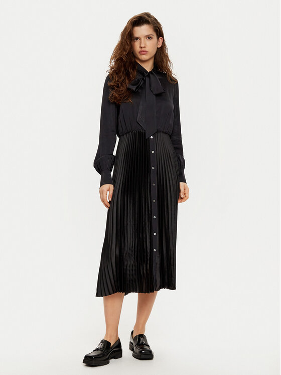 KARL LAGERFELD Рокля тип риза A1W13020 Черен Regular Fit за Жени цена