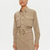 Pinko Рокля тип риза 102997 A1NF Бежов Regular Fit за Жени цена