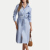 Polo Ralph Lauren Рокля тип риза 211928804002 Син Straight Fit за Жени цена