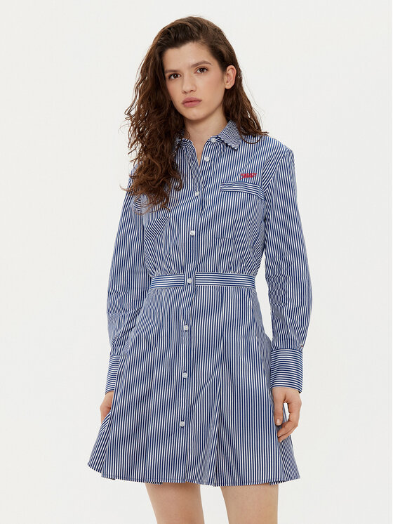 Рокля тип риза Tommy Jeans за Жени цена