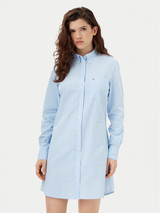 Рокля тип риза Tommy Jeans за Жени цена