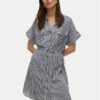 Vero Moda Рокля тип риза Bumpy 10325828 Тъмносин Loose Fit за Жени цена
