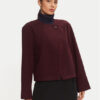 Gina Tricot Сако 22836 Бордо Loose Fit за Жени цена