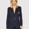 Polo Ralph Lauren Сако Blz 211795348002 Тъмносин Slim Fit за Жени цена
