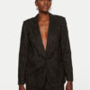 TWINSET Сако 242TP2460 Черен Straight Fit за Жени цена