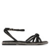 Guess Сандали FLJSLO LEA03 Черен за Жени цена