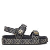 Tory Burch Сандали T Monogram Kira Sport 155154 Сив за Жени цена