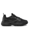 Calvin Klein Jeans Сникърси Retro Tennis Low Lace Mix Mg Mtr YW0YW01497 Черен за Жени цена