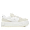 Calvin Klein Jeans Сникърси Bold Flatf Low Lace Mix YW0YW01742 Бял за Жени цена
