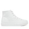 Calvin Klein Jeans Сникърси Vulc Flatform Mid Mg Lth YW0YW01741 Бял за Жени цена