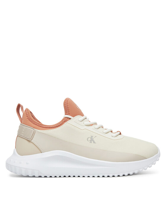 Calvin Klein Jeans Сникърси Eva Runner Low Lace Mix In YW0YW01759 Екрю за Жени цена