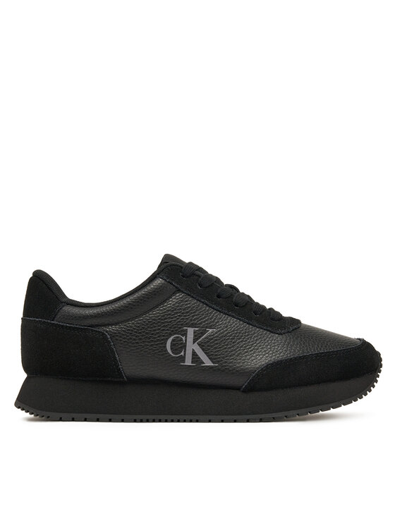 Calvin Klein Jeans Сникърси Runner Laceup Low Mix Mg YW0YW01798 Черен за Жени цена