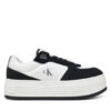 Calvin Klein Jeans Сникърси Bold Flatf Low Lace Mix YW0YW01742 Бял за Жени цена