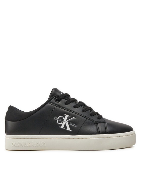 Calvin Klein Jeans Сникърси Classic Cupsole Lowlaceup Lth Wn YW0YW01444 Черен за Жени цена