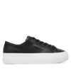 Calvin Klein Jeans Сникърси Vulc Flatform Low Mg Lth YW0YW01771 Черен за Жени цена