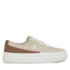 Calvin Klein Jeans Сникърси Vulc Flatform Low Cv Mix Mg YW0YW01770 Бежов за Жени цена