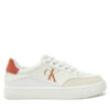 Calvin Klein Jeans Сникърси Classic Cupsole Laceup Low Lth YW0YW01668 Бял за Жени цена