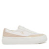 Calvin Klein Jeans Сникърси Vulc Flatform Low Cv Mix Mg YW0YW01770 Бял за Жени цена