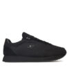 Calvin Klein Jeans Сникърси Runner Sock Laceup Mg Canvas YM0YM01217 Черен за Мъже цена