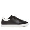 Calvin Klein Сникърси Cupsole Lace Up - Lth Sue Mix HW0HW02435 Черен цвят на ниска цена