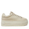 Calvin Klein Сникърси Bold Platf Low Oh Mg Lth YW0YW01589 Екрю за Жени цена