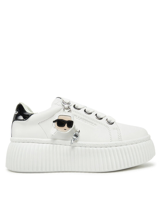 KARL LAGERFELD Сникърси Kreeper Lo KL42376T Бял за Жени цена