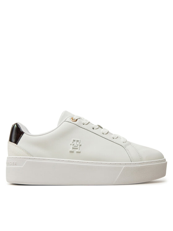 Tommy Hilfiger Сникърси Th Platform Court Sneaker FW0FW08614 Бял за Жени цена