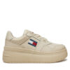 Tommy Jeans Сникърси Retro Basket EN0EN02506 Бежов за Жени цена