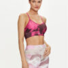 Reebok Спортен сутиен ID Train Train AOP Bra Clamar 100035778 Розов за Жени цена
