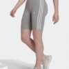 adidas Спортни шорти Essentials 3-Stripes Bike Shorts HF5956 Сив за Жени цена