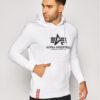 Alpha Industries Суитшърт Basic Hoody 178312 Бял Regular Fit за Мъже цена