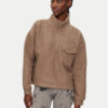 Athlecia Суитшърт Florrie W Sherpa Half zip EA243308 Кафяв Regular Fit за Жени цена