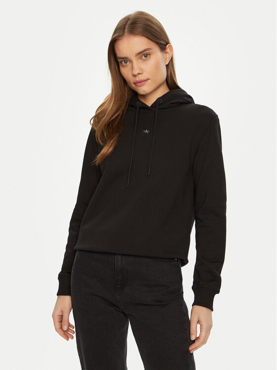 Calvin Klein Jeans Суитшърт J20J225085 Черен Regular Fit за Жени цена