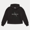 Calvin Klein Jeans Суитшърт Glitter Monogram IG0IG02543 Черен Relaxed Fit за Момичета цена