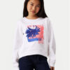 Calvin Klein Jeans Суитшърт Flower Graphic IG0IG02635 Бял Regular Fit за Момичета цена