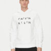 Calvin Klein Суитшърт Enlarged Logo K10K114261 Бял Regular Fit за Мъже цена