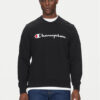 Champion Суитшърт 220727 Черен Slim Fit цвят на ниска цена