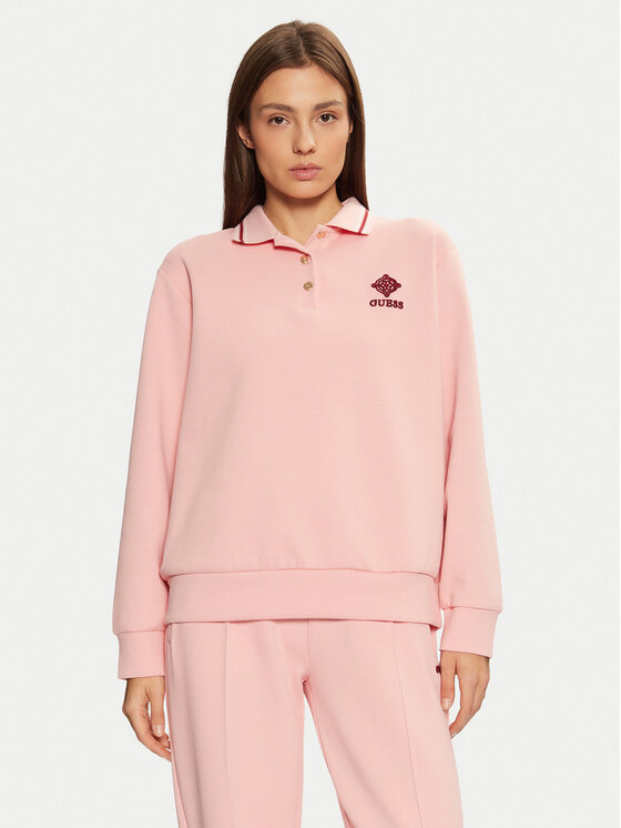 Guess Суитшърт V5RQ01 KCLD1 Розов Regular Fit за Жени цена