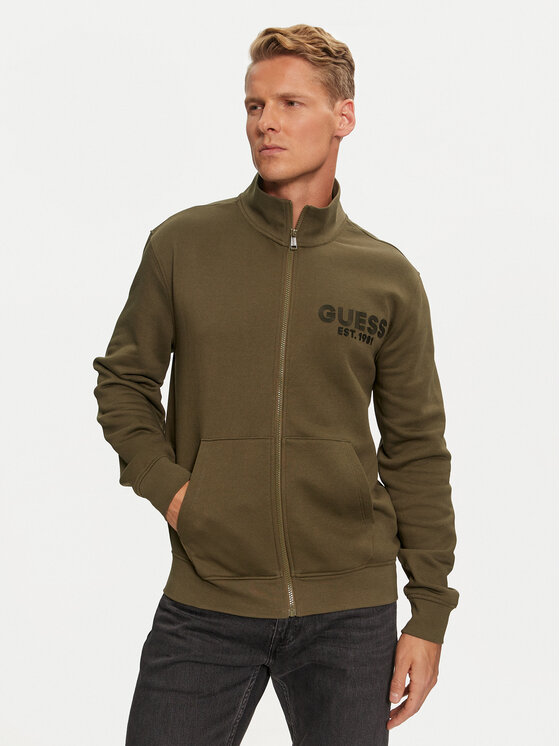 Guess Суитшърт M4YQ80 K9Z21 Зелен Relaxed Fit за Мъже цена