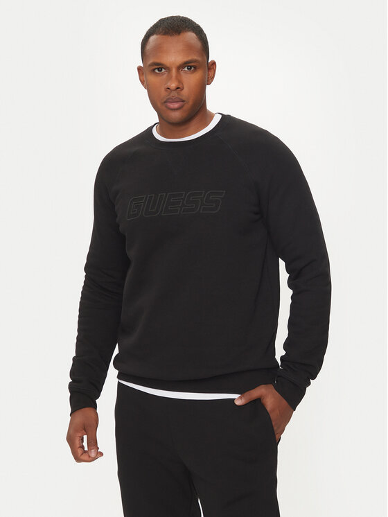 Guess Суитшърт New Adwin Z4YQ16 K9V31 Черен Regular Fit за Мъже цена