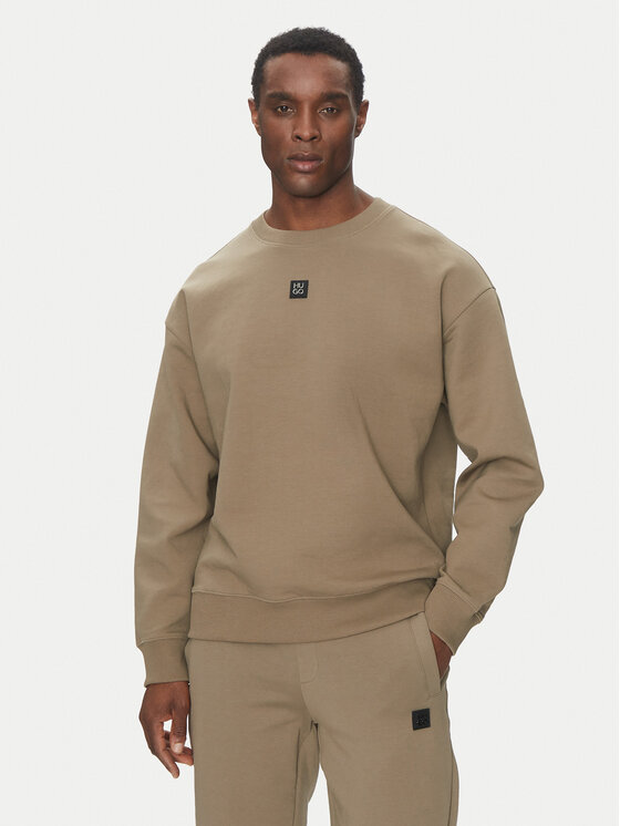 HUGO Суитшърт Dettil 50533689 Кафяв Relaxed Fit за Мъже цена